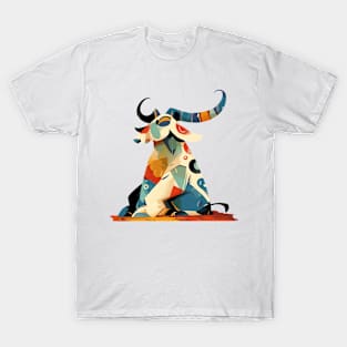 Picasso Style Goat T-Shirt